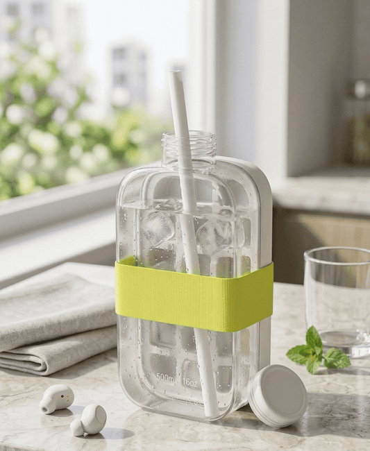 IceFlow™ - Butelka z kostkarką 2w1
