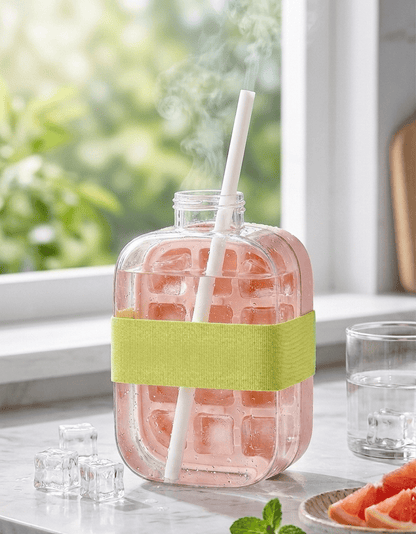 IceFlow™ - Butelka z kostkarką 2w1